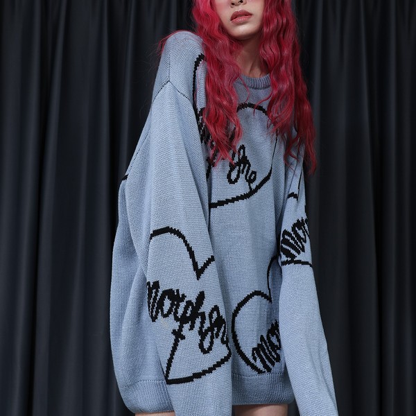 MORPH8NE / BLUE MORPH8NE KNIT JUMPER トップス（ORS_09）