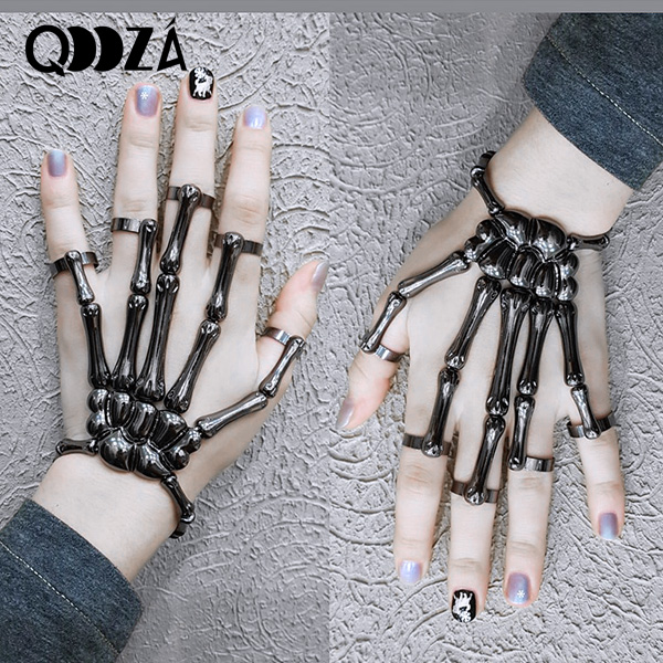 QOOZAセレクト / スカルハンドブレスレット［BLK］（581538） - QOOZA