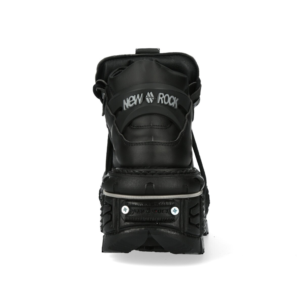 NEW ROCK / ANKLE BOOT BLACK IMPERFECT WITH LACES M-TANK006C-V1