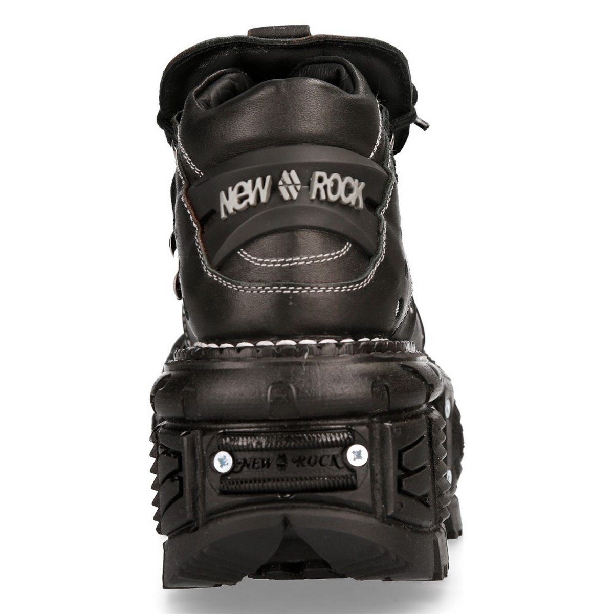 NEW ROCK / ANKLE BOOT BLACK IMPERFECT WITH LACES M-TANK106-C4