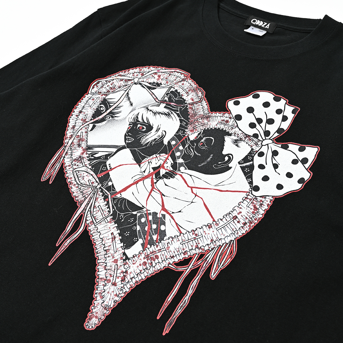 QOOZA × 丸尾末広コラボ / 少女椿「第五話」L/S TEE - QOOZA