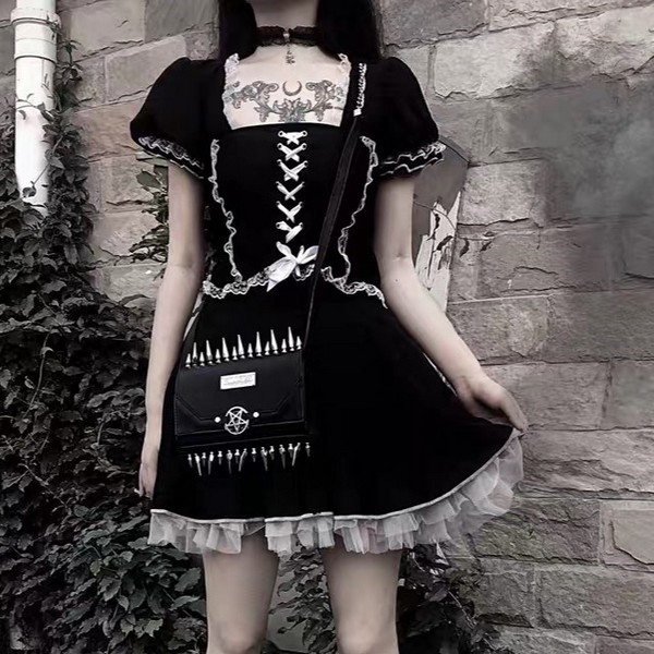 BLOOD SUPPLY / Short Sleeve Doll Dress ワンピース（BL0021） - QOOZA