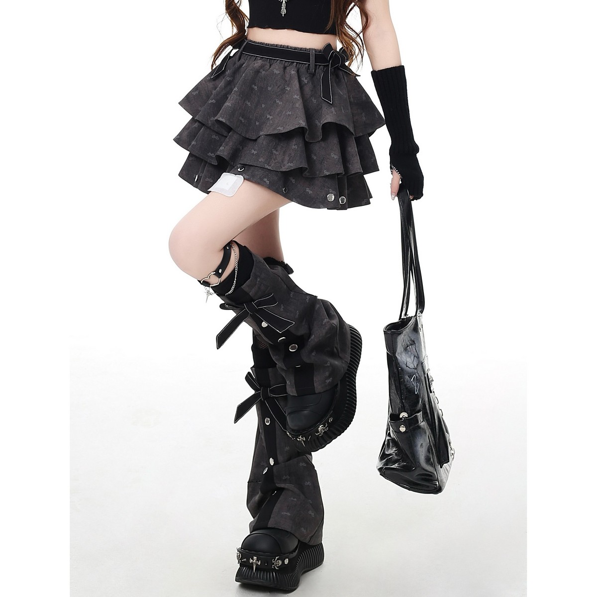 SELECT / ［CRAZYGIRL］フリルスカート+レッグウォーマーセット - QOOZA