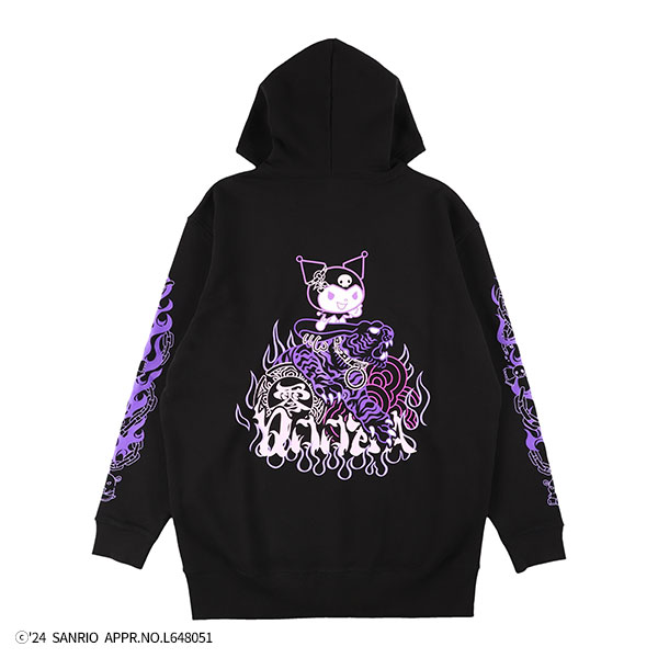 QOOZA×Kuromi×東京13零式 / クロミトリプルコラボ ZIP HOODIE（Q0044 