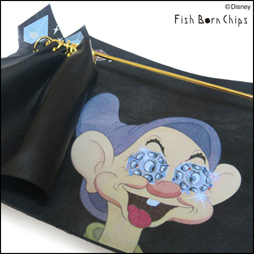 Fish Born Chips◆個性的デザイン 本革 2way ショルダーバッグサイズ約H20cm×W30cm