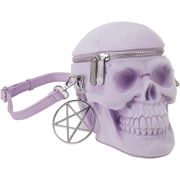 KILLSTAR / Grave Digger Skull Handbag [LILAC] ハンドバッグ