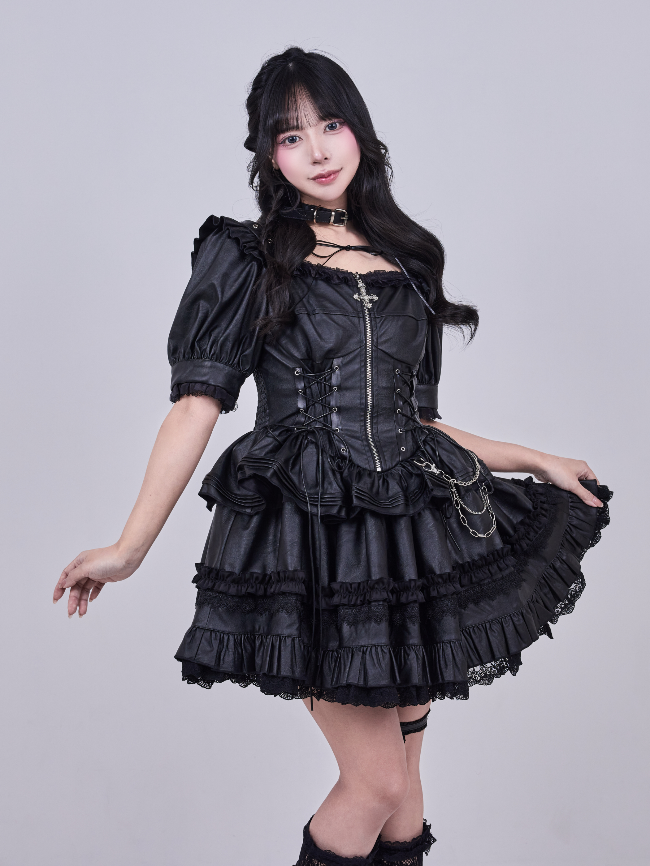 IMVAL / Skeleton Chain Dress - QOOZA
