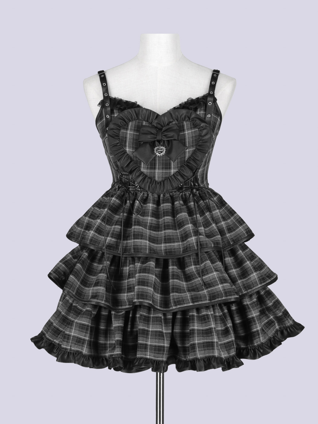 QOOZA IMVAL / Frill Heart Dress ワンピース IMVAL / Frill Heart Dress［GRY］ - QOOZA