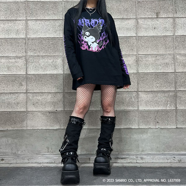 QOOZA×Kuromi / クロミコラボ L/S TEE（Q0026） - QOOZA