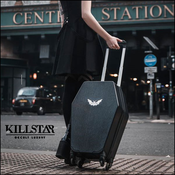 希少 KILLSTAR SKULL SUITCASE トラベル 地雷 ブラック | www