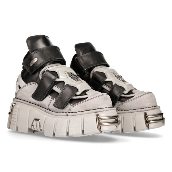 【NEW ROCK】M-285-S30 アンクルブーツ 厚底ブーツ メタリック NEW ROCK / ANKLE BOOT METALLIC M-285-S30 厚底シューズ(NR041