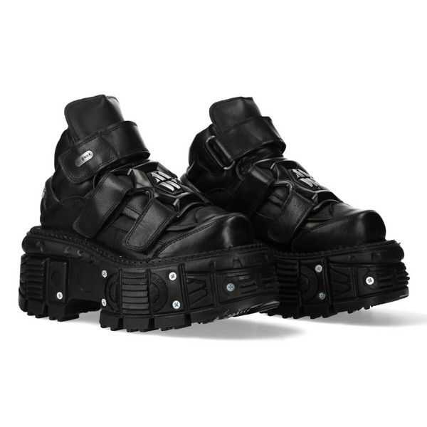 NEW ROCK / ANKLE BOOT BLACK IMPERFECT M-285-C52 厚底シューズ