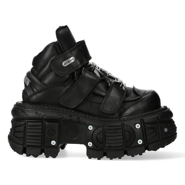 在庫処分セール NEW 厚底シューズ M-285-C52 IMPERFECT BLACK BOOT ANKLE / ROCK トップス