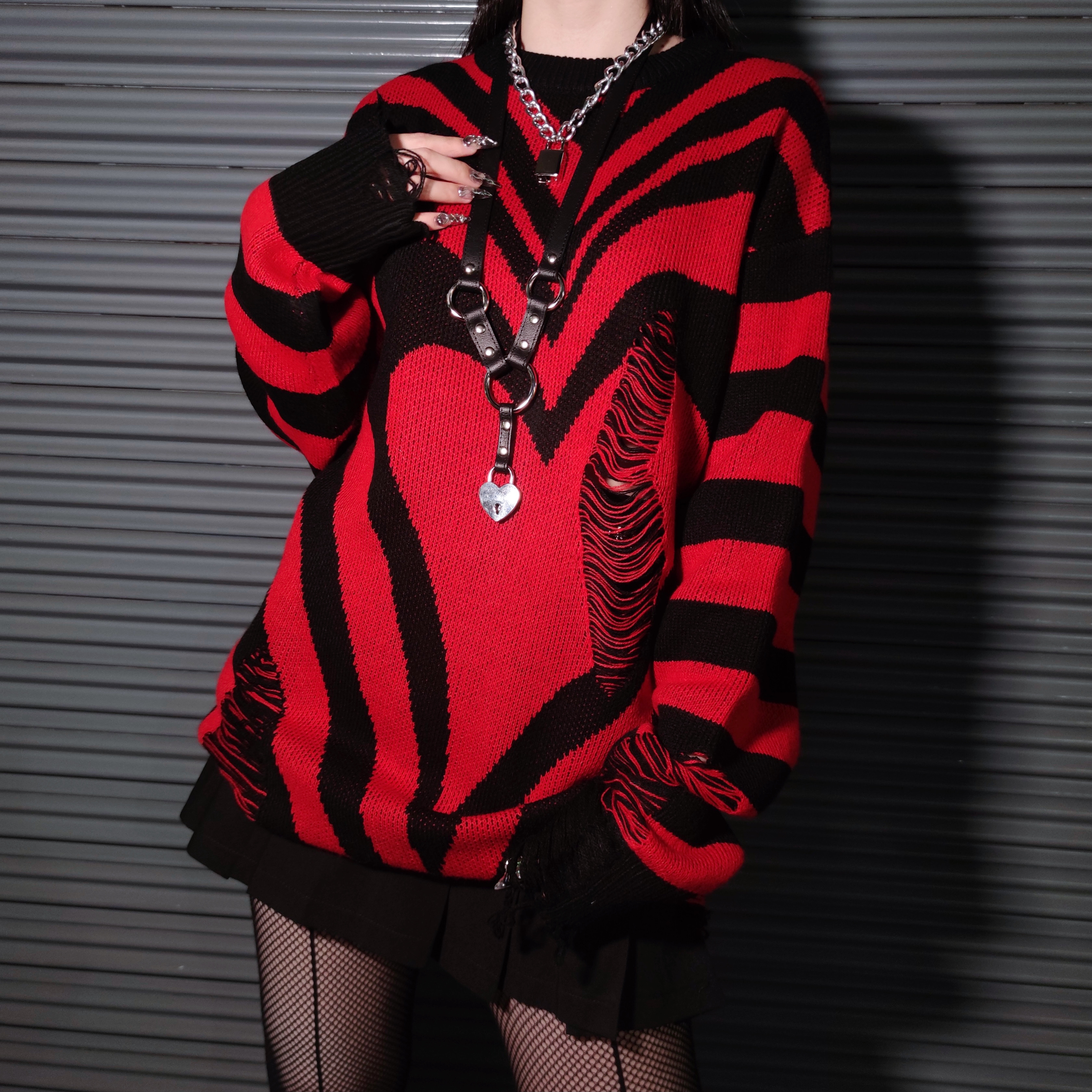 KILLSTAR / Libi Sweater [RED] セーター（KSRA008471） - QOOZA