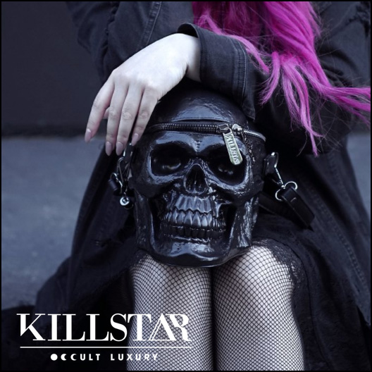 KILLSTAR / Grave Digger Skull Handbag [B] ハンドバッグ（K-BAG-U 