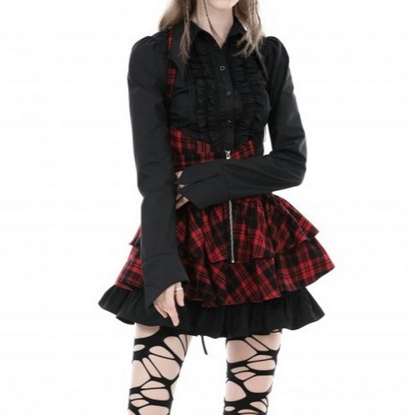 d*3様 ハンドメイド作家 Qoo oujiブラウス ブラック d*3様 ハンドメイド作家 Qoo oujiブラウス ブラック d*3様