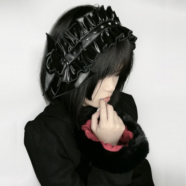 お値下げ❣ 新品未使用 ブラックSheepファー ヘッドドレス QOOZAセレクト / ［Broken bone］PUヘッドドレス（BB011） - QOOZA