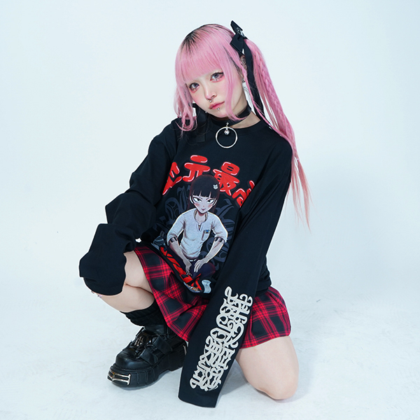 QOOZA x 地元最高 / こはる L/S TEE(Q0065) - QOOZA QOOZA x 地元最高 / こはる L/S TEE(Q0065) - QOOZA