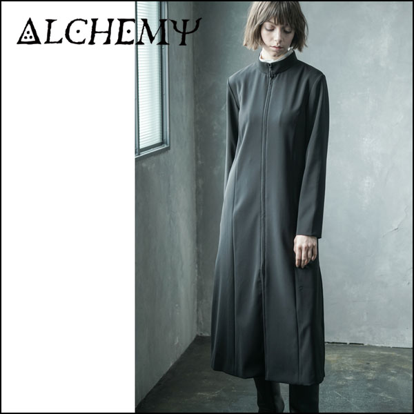 ALCHEMY / １区：空　スタンドカラーコートワンピース (STAND-UP COLLAR DRESS )