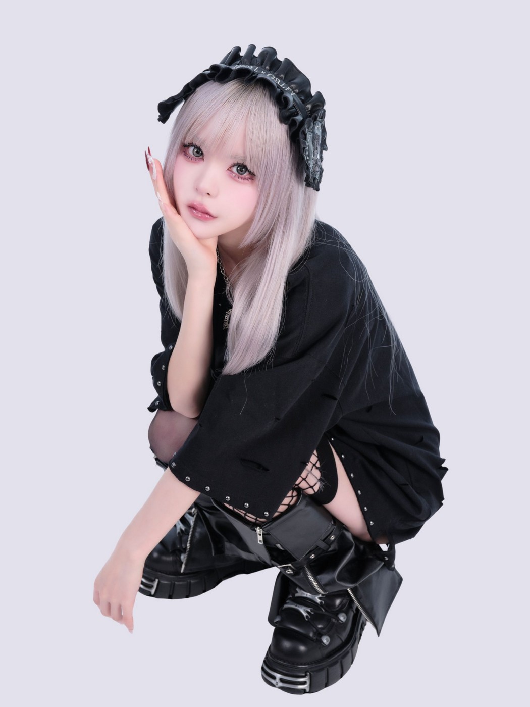 IMVAL×GALFY / Doll Dog Headdress-PU - QOOZA