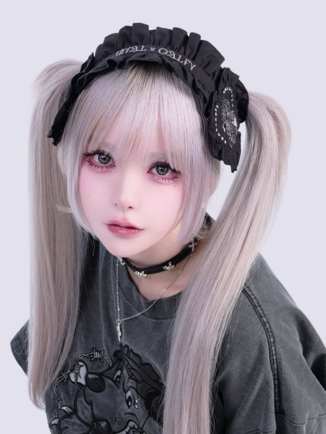 IMVAL×GALFY / Doll Dog Headdress-BLK - QOOZA