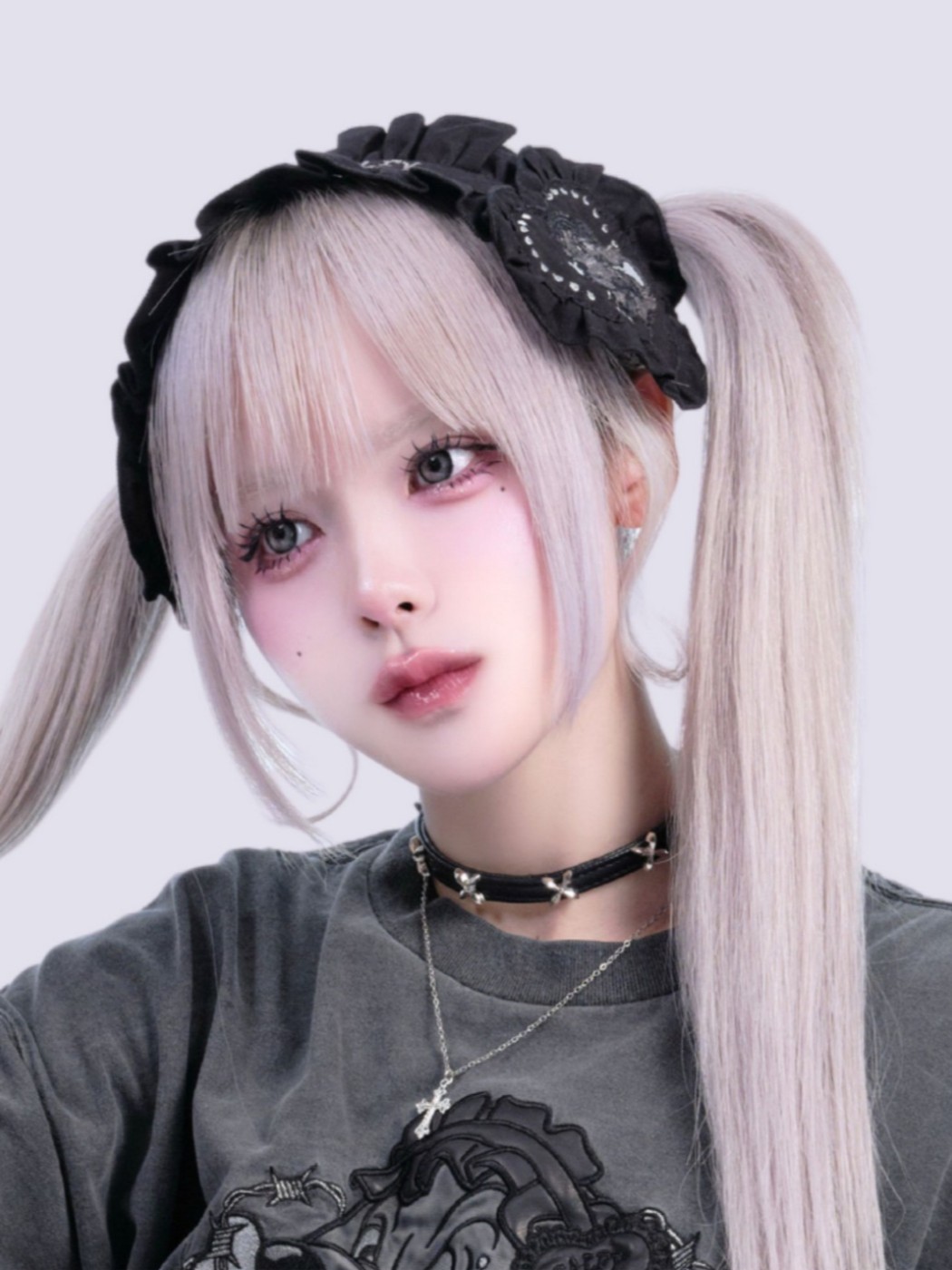 IMVAL×GALFY / Doll Dog Headdress-BLK - QOOZA