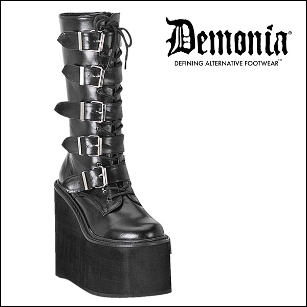 DEMONIA(デモニア) / SWING-220 Blk Vegan Leather［SWI220/B/PU ...