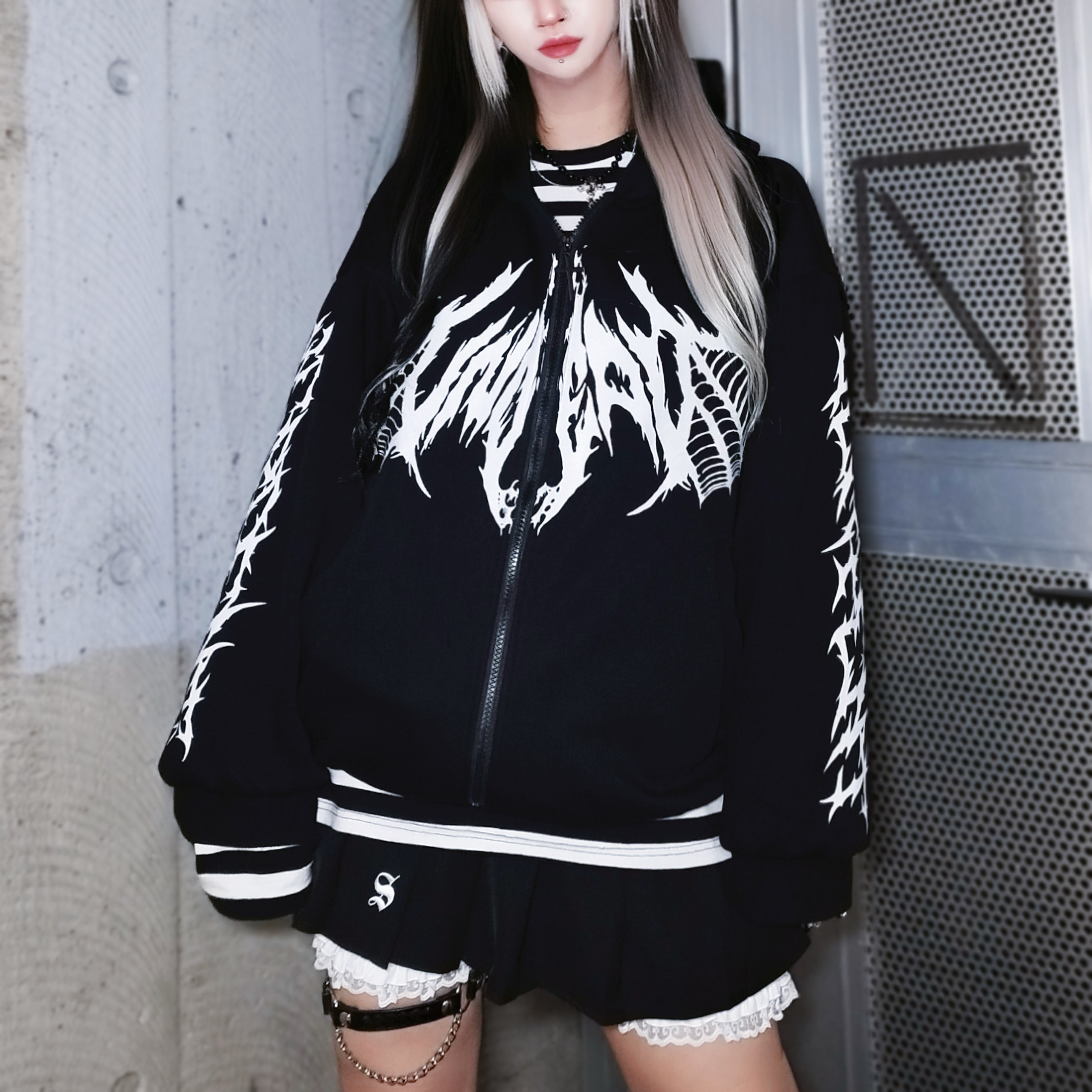 SELECT / フラグメントノベルZIPパーカー（582383） - QOOZA