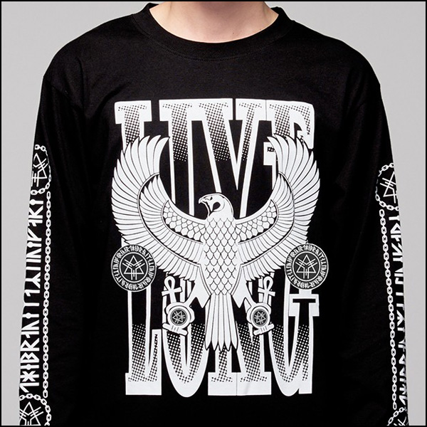 LONG CLOTHING ロングクロージング Live Long Eagle Long Sleeve (B/W