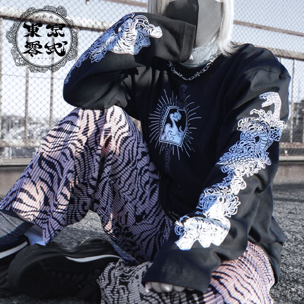 東京13零式 / Long sleeve T-shirt 法悦参［BLK］（T13-014）