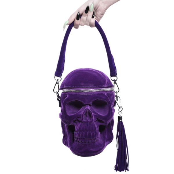 KILLSTAR / Grave Digger Skull Handbag [PLUM] バッグ (KSRA001789 