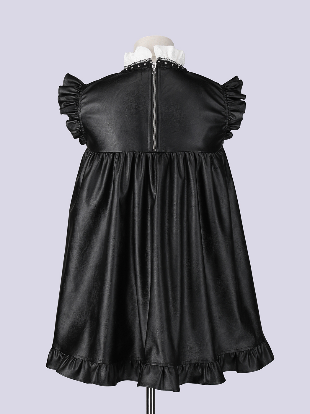 IMVAL / Leather Dress [BLK]（IMV002） - QOOZA