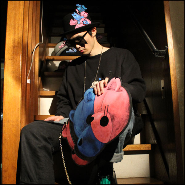 Fish Born Chips / teddy bear bag バッグ (300886) - QOOZA