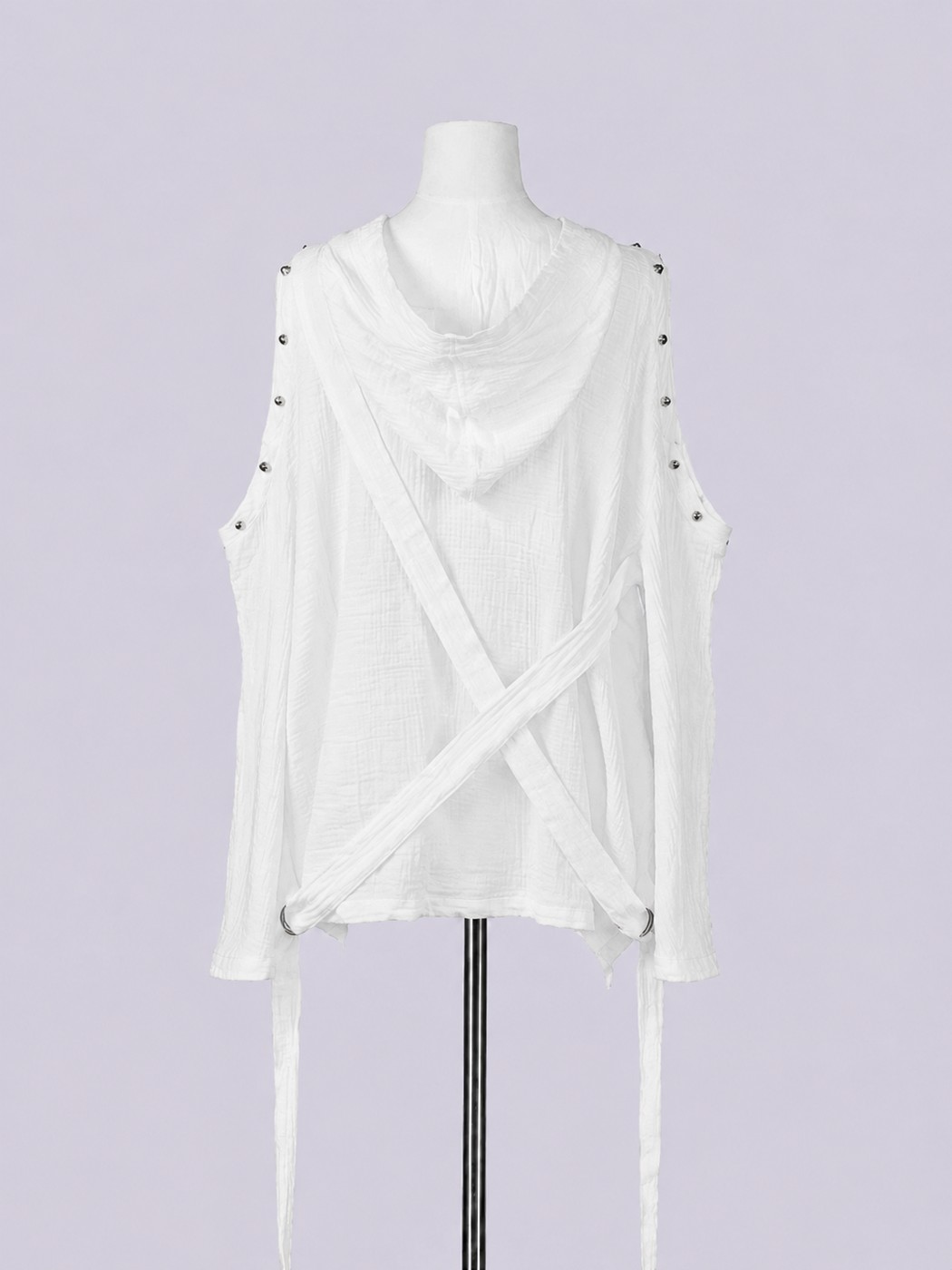 IMVAL / Distressed Gauze Top - QOOZA