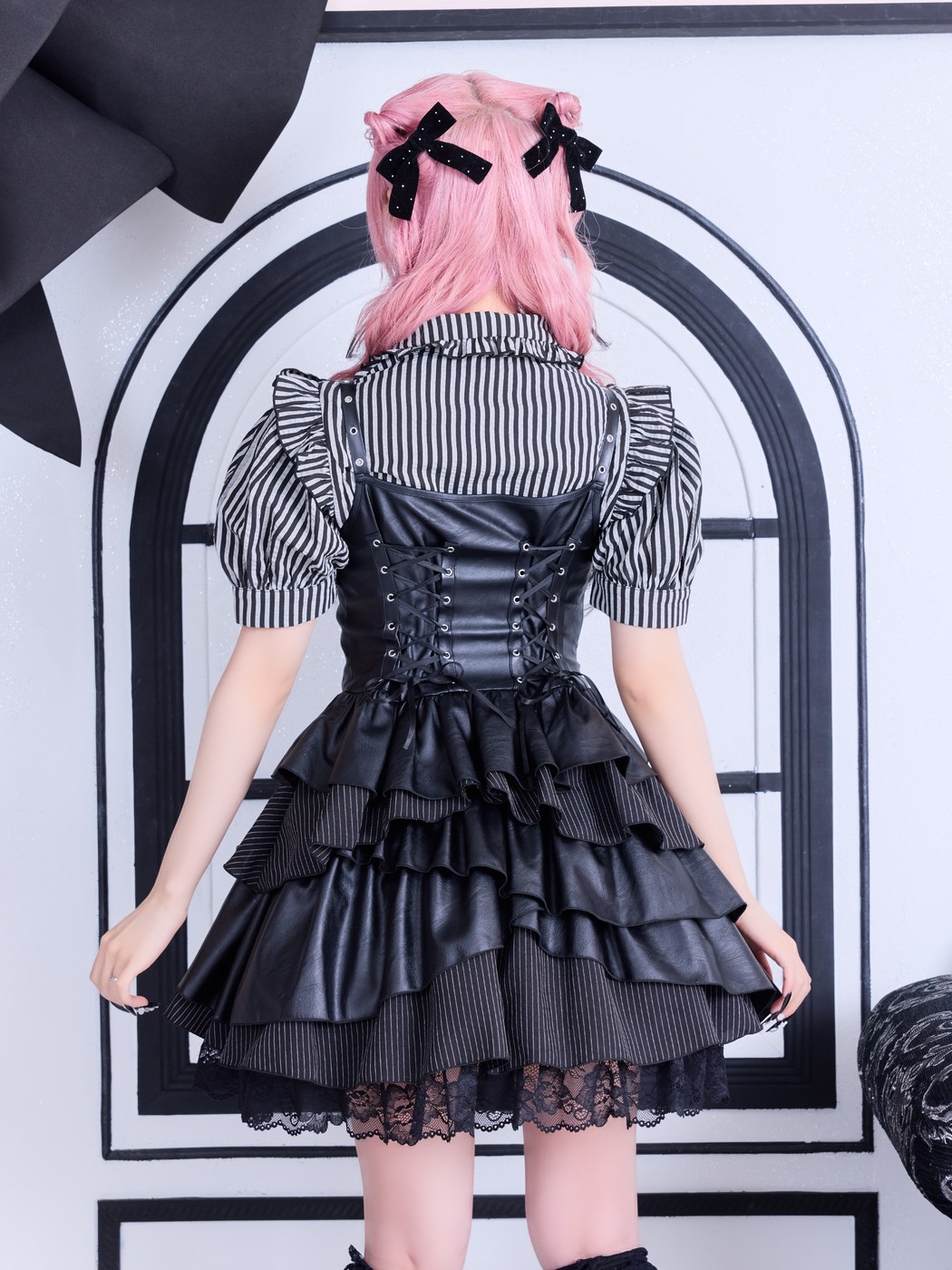 IMVAL / Asymmetry Layered Dress - QOOZA