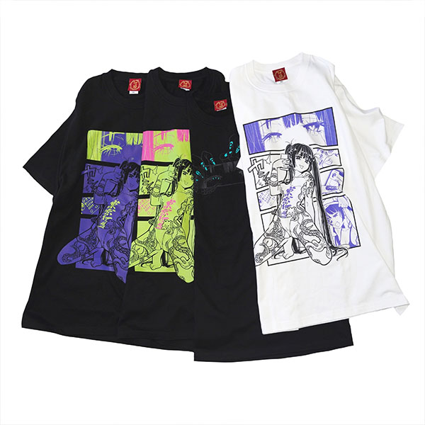 東京13零式 / Tｰshirt 寿姫［BLK×PNK］（T13-079） - QOOZA