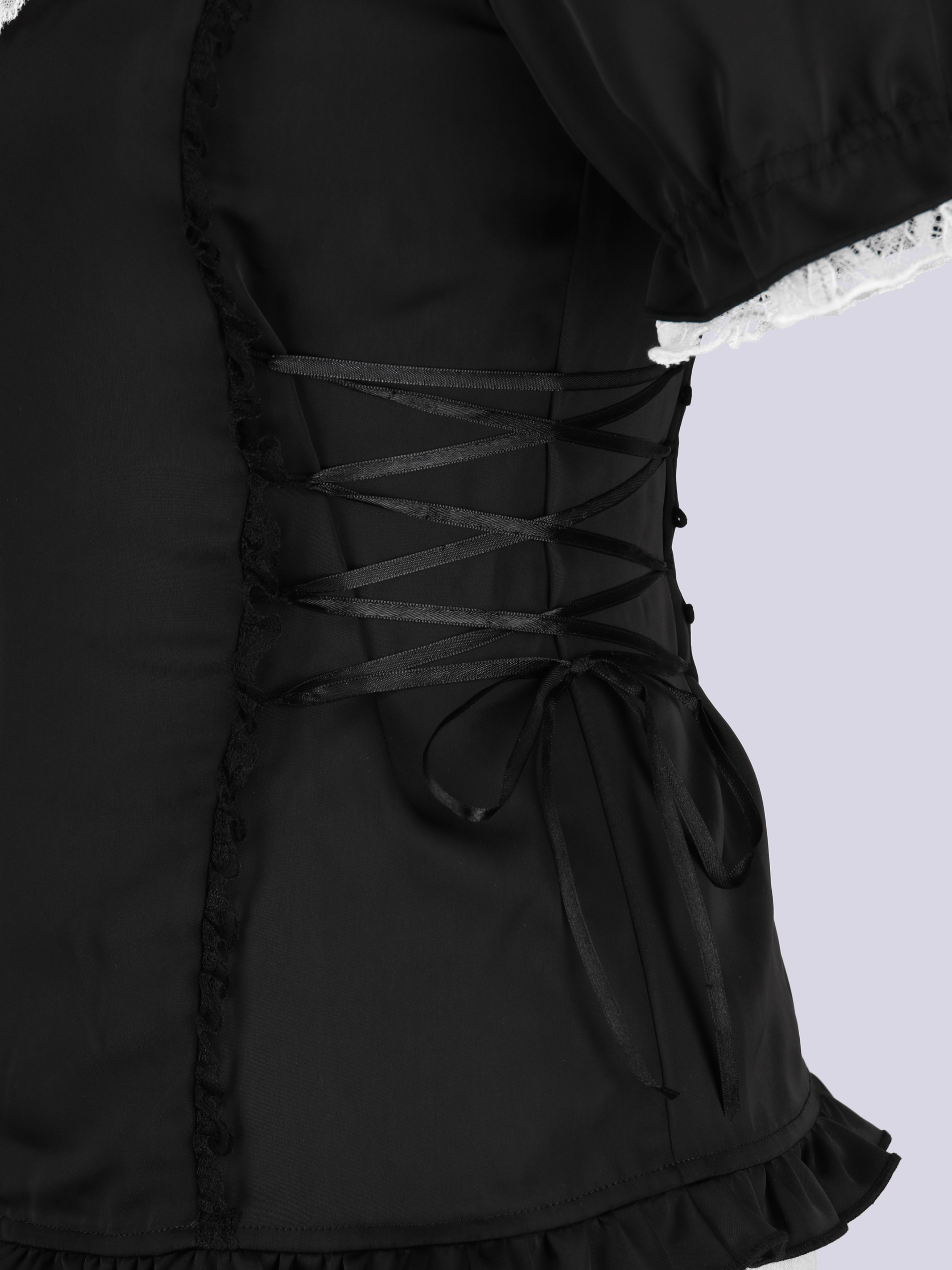 IMVAL / Satin Ruffle Shirt - QOOZA