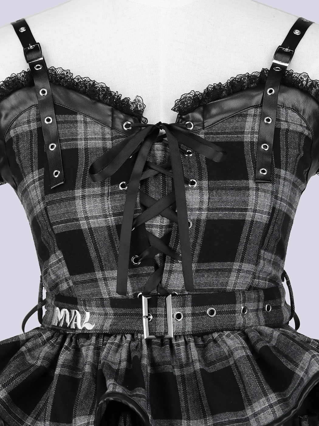 IMVAL インヴァル/ Check Layered Dress IMVO25 IMVAL / Check Layered Dress - QOOZA