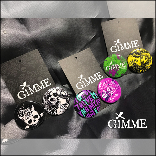 GiMME by dolly / 缶バッジピアス［gm-20ac11-15］（300907） - QOOZA