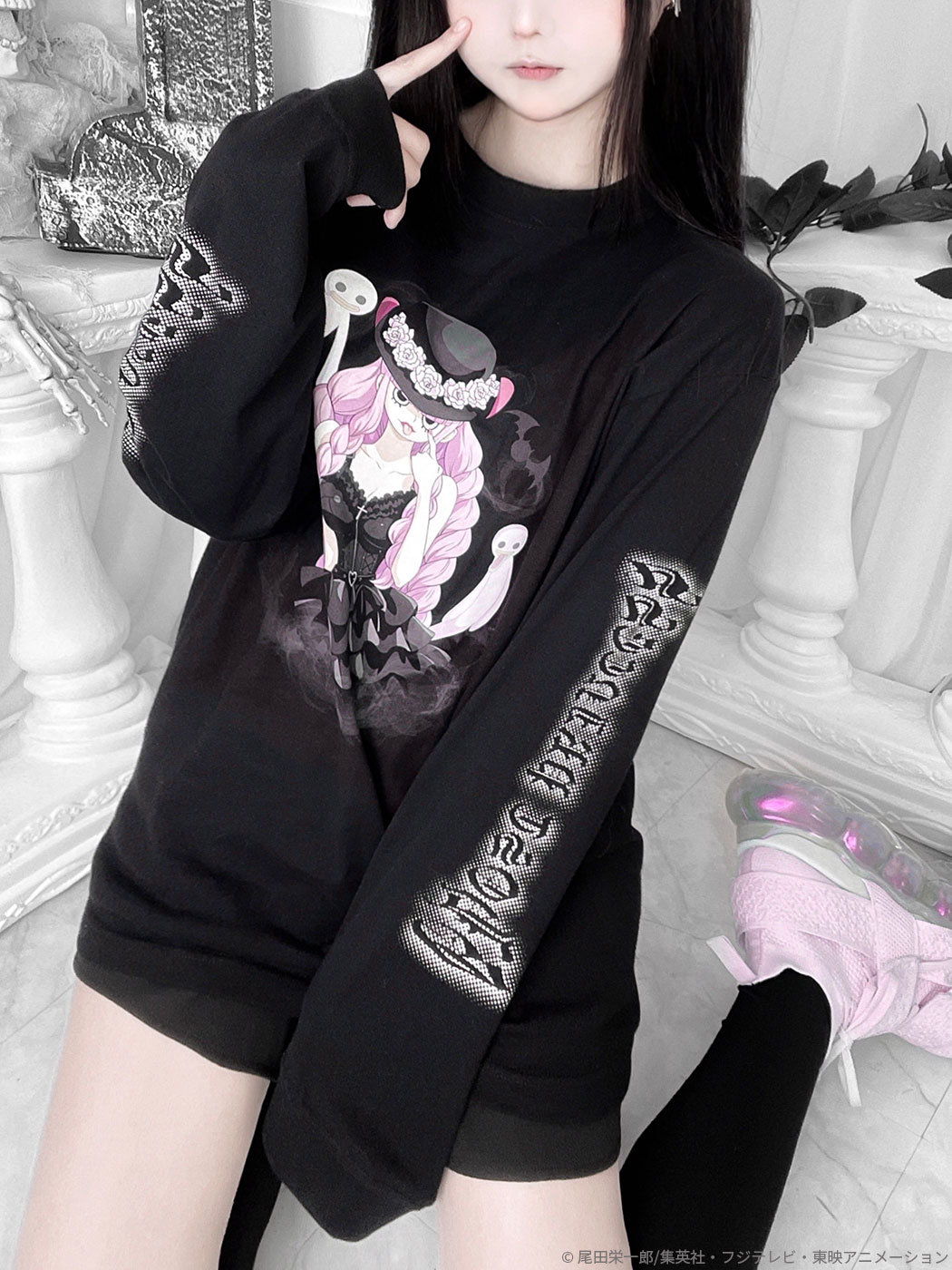 ONE PIECE × QOOZA / PERONA GHOST PRINCESS L/S TEE（Q0035