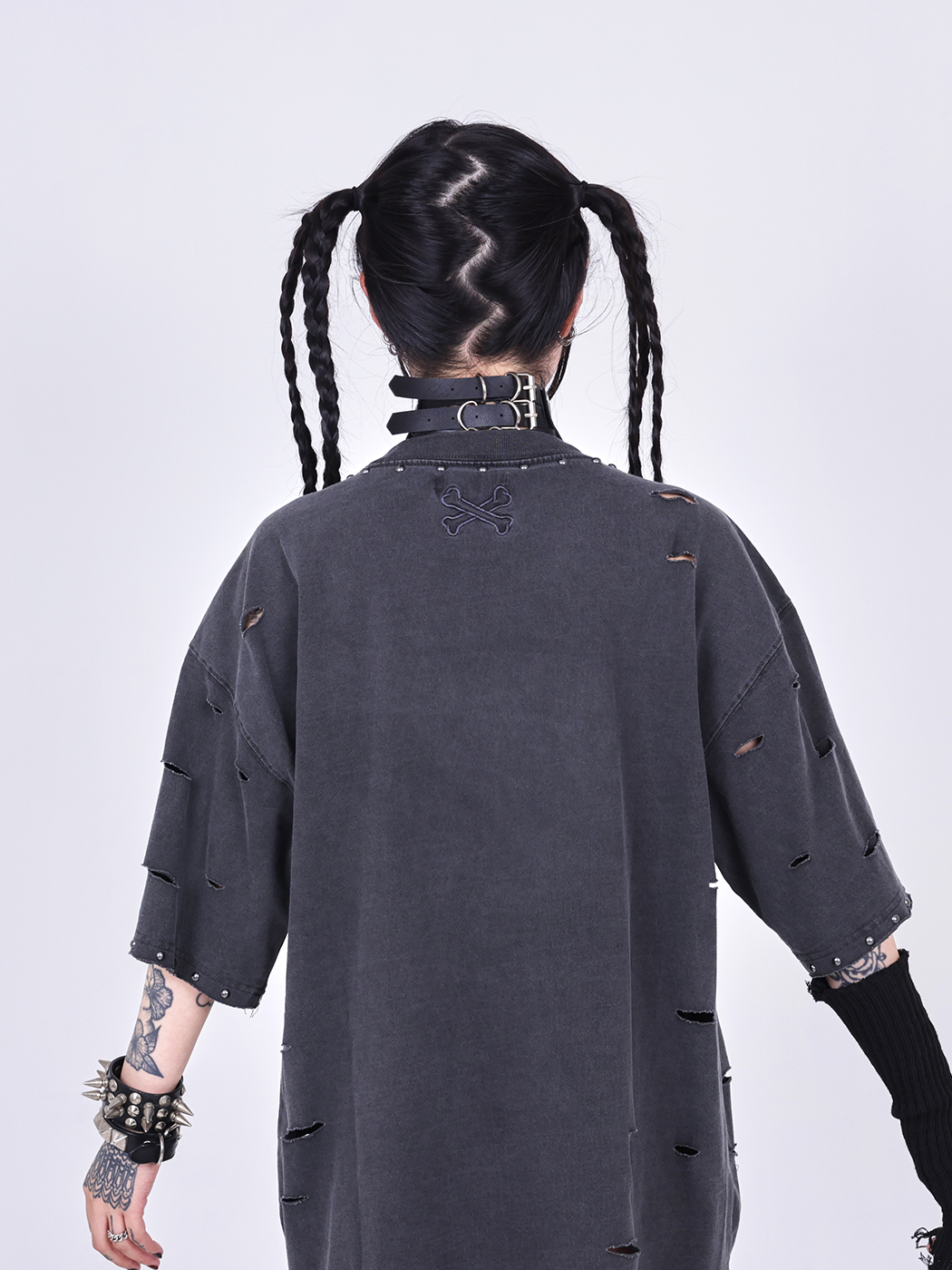 IMVAL×GALFY / Bondage Dog TEE［INK］ - QOOZA