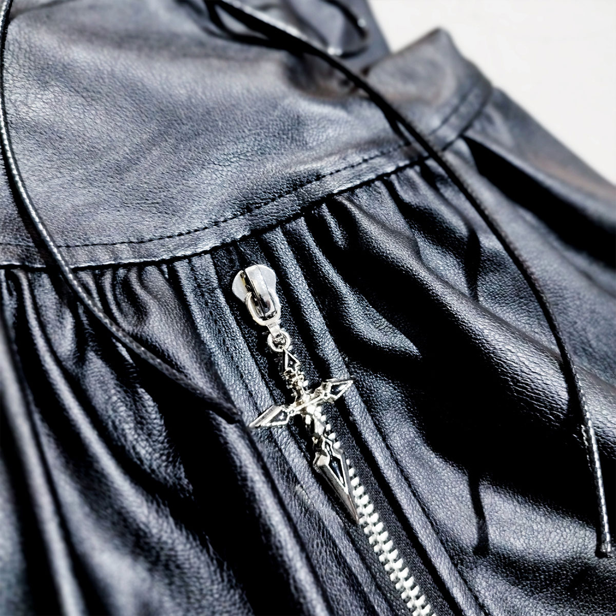 IMVAL / Leather Dress [BLK]（IMV002） - QOOZA