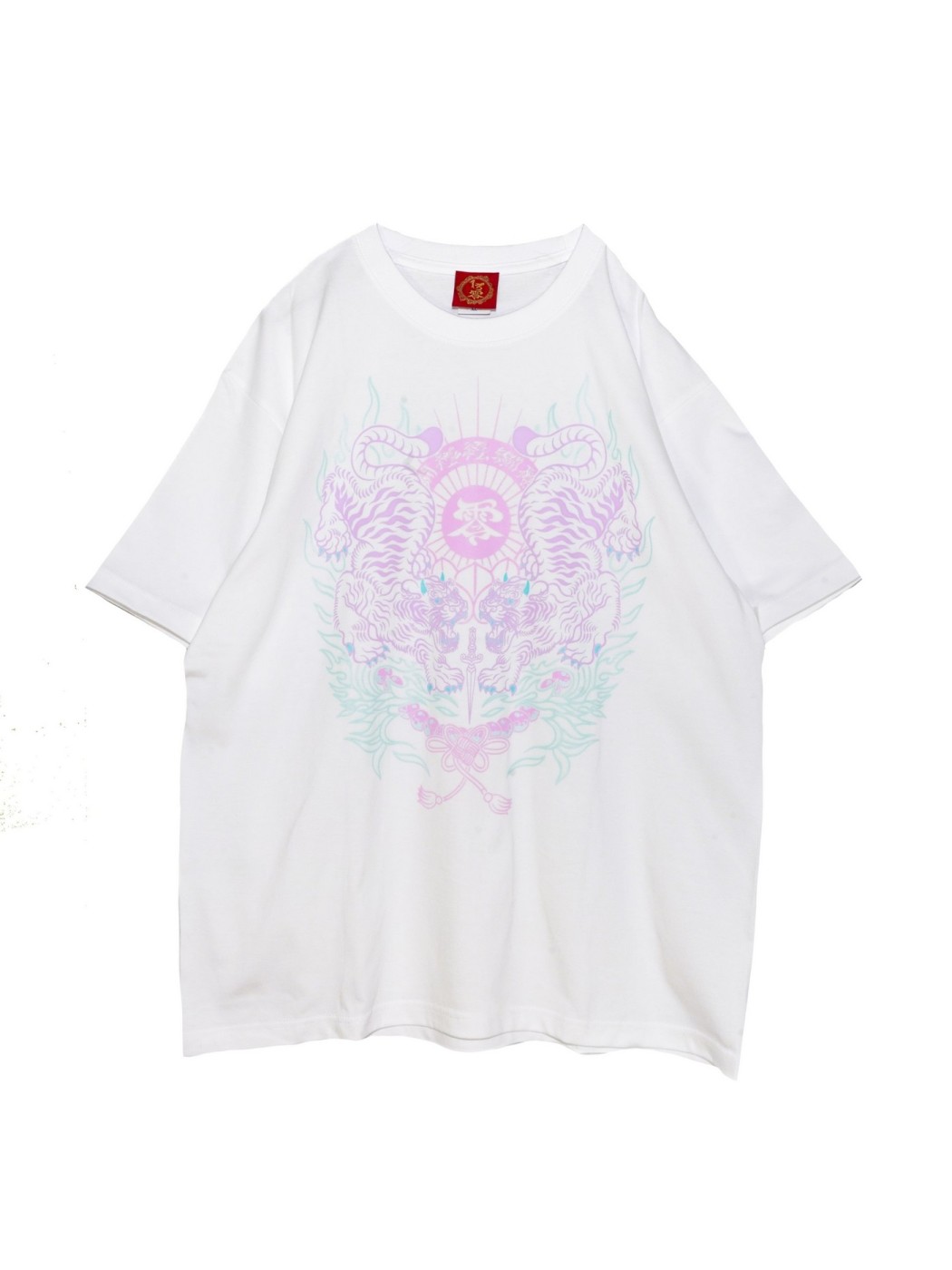 東京13零式 / T-shirt 獄炎虎［Pink］ - QOOZA