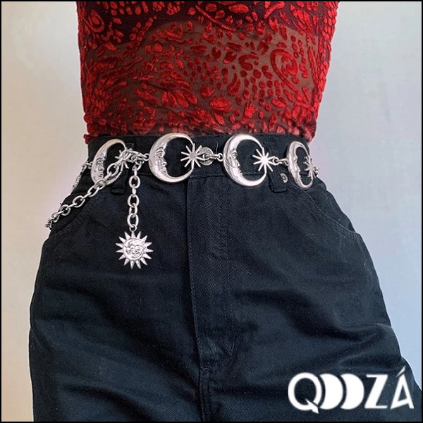 QOOZAセレクト / 月と太陽チェーンベルト（581325） - QOOZA