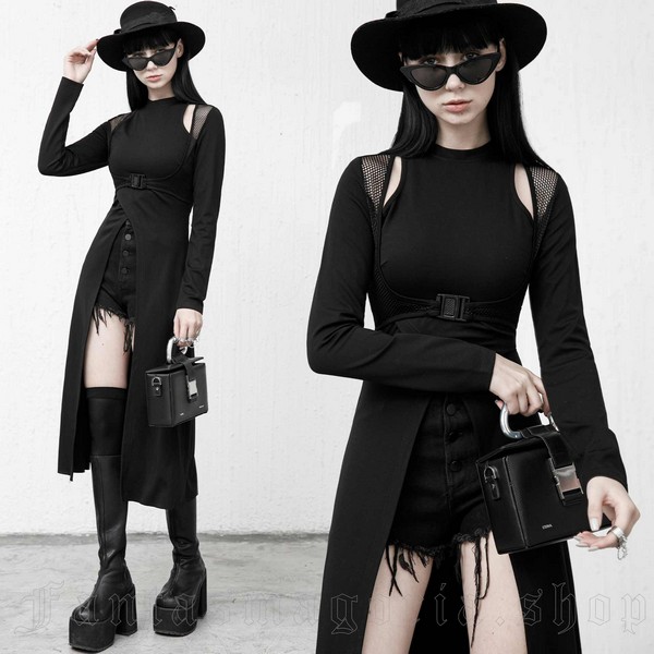 OHGA オオガ PUFF TUNIC パフチュニック ブラック F PUNK RAVE (fantas) / HADES DRESS TUNIC ロングチュニック（OPQ
