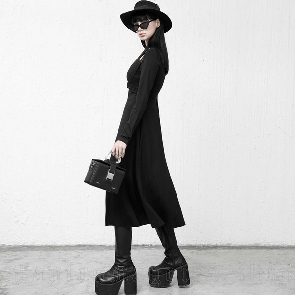 PUNK RAVE パンクレイヴ ゴシックロングシャツ 黒 チュール＆レース PUNK RAVE (fantas) / HADES DRESS TUNIC ロングチュニック（OPQ