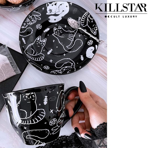 KILLSTAR / Catnap Teacup & Saucer カップ＆ソーサー（KSRA003644