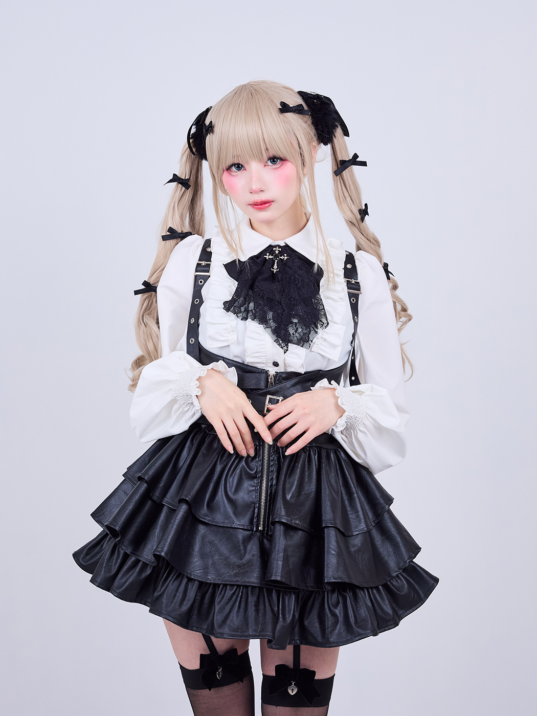 IMVAL / Classic Frill Shirt [WHT] - QOOZA