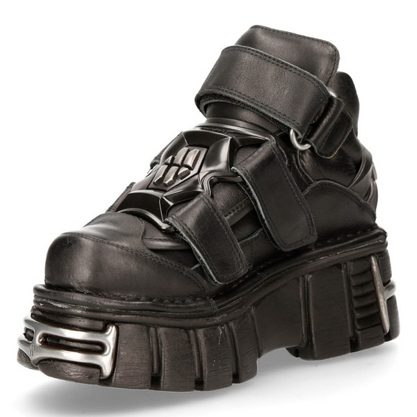 NEW ROCK / ANKLE BOOT BLACK TOWER M-285-S1 アンクルブーツ（NR036