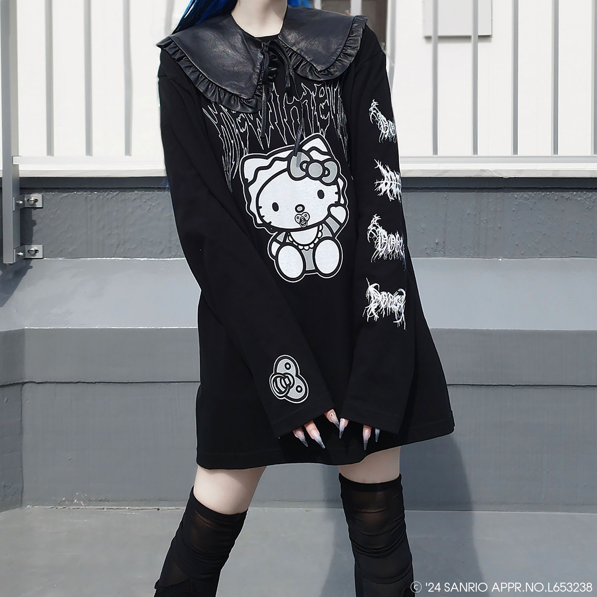 QOOZA × HELLO KITTY / KITTYコラボ L/S TEE（Q0068） - QOOZA